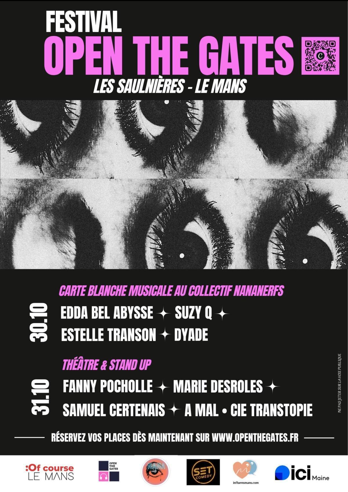 Festival Open The Gates, soirée stand-up et théâtre aux Saulnières Festival Open The Gates, soirée stand-up et théâtre aux Saulnières