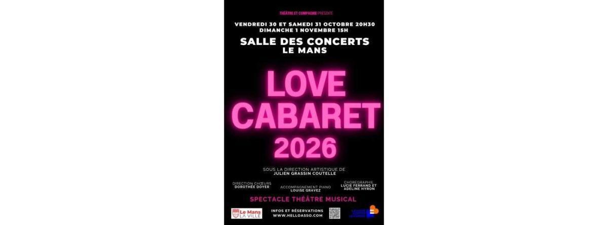 Love Cabaret 2026 à la Salle des concerts Love Cabaret 2026 à la Salle des concerts
