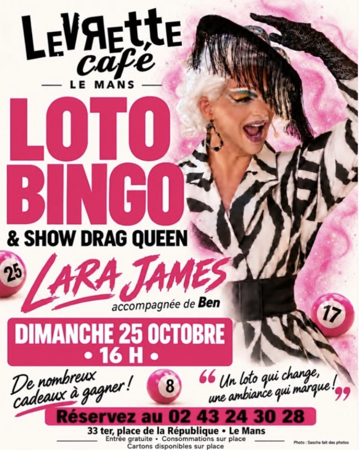 ⭐ Loto Bingo & Show Drag Queen au Levrette Café