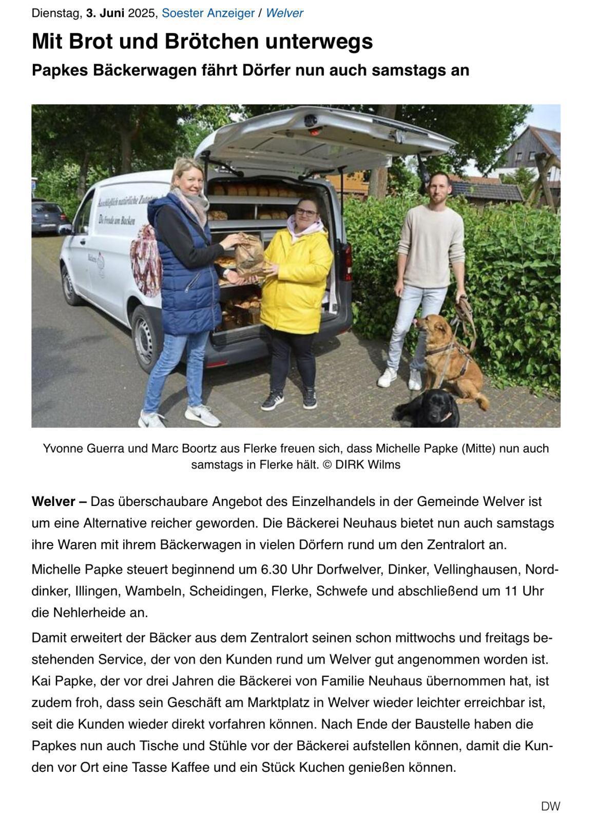 Bäckerwagen!