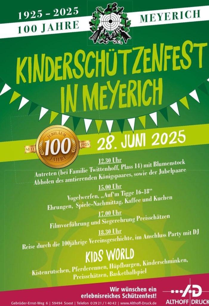 100 Jahre Kinderschützenfest!