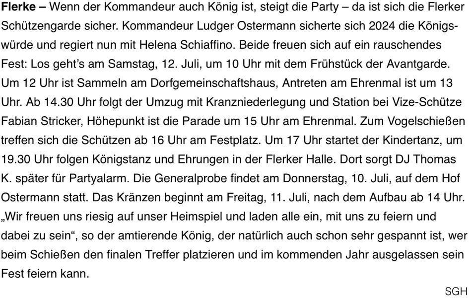 Schützenfest Flerke