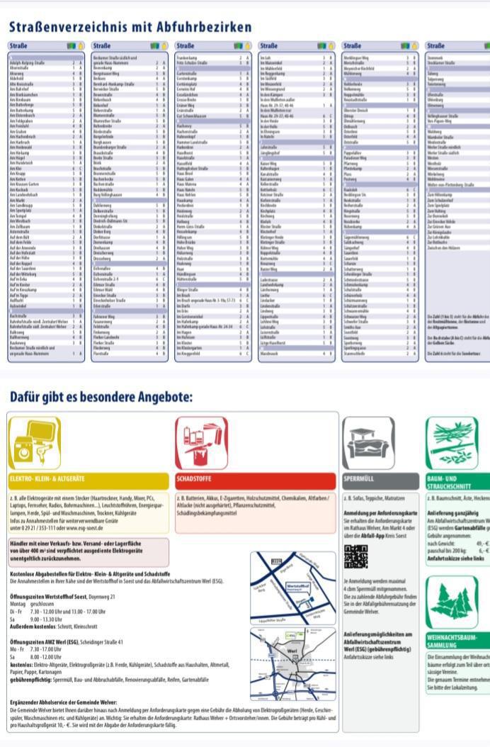 Abfallkalender Flerke 2026