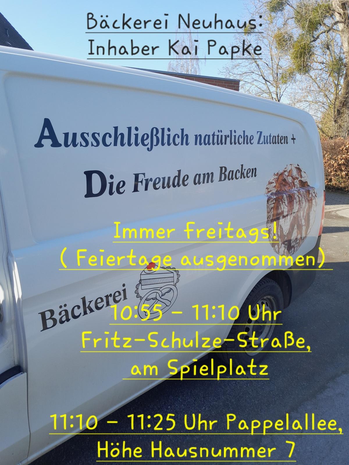 Bäckerwagen in Flerke!