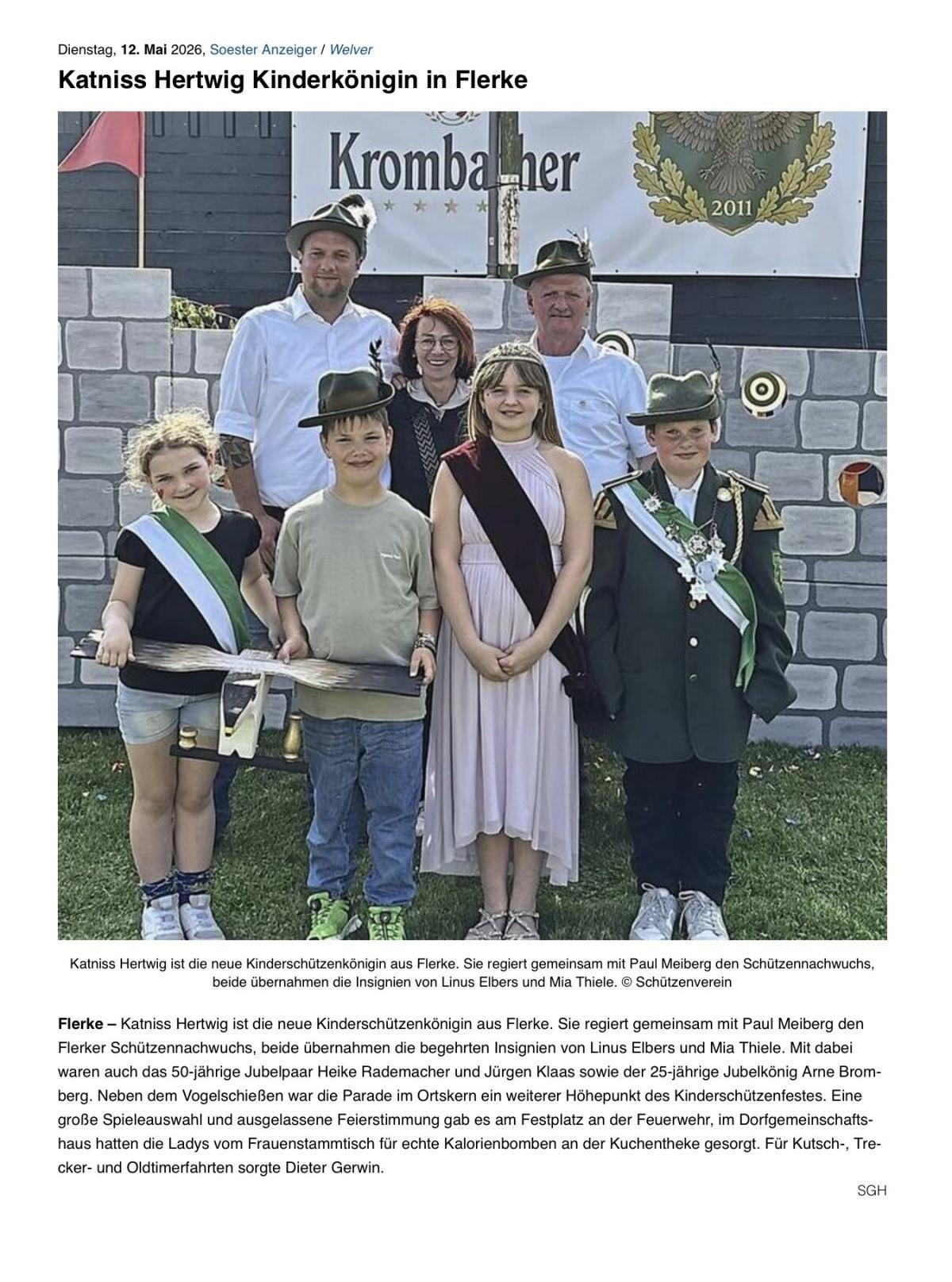 Kinderschützenfest und Fundsachen