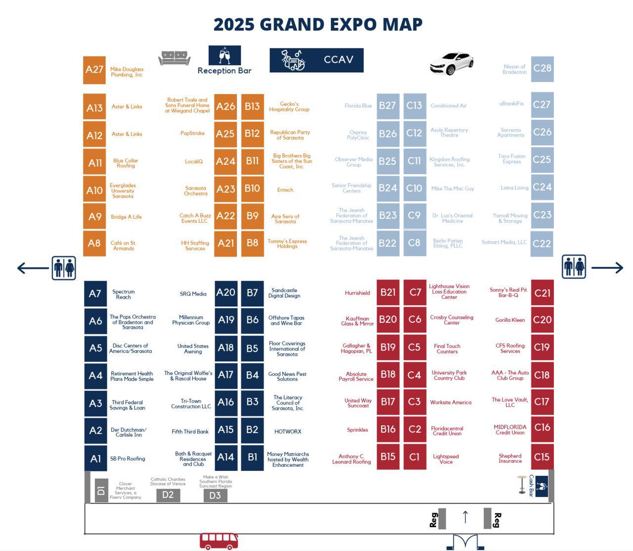 GSCC Grand Expo Floor Map