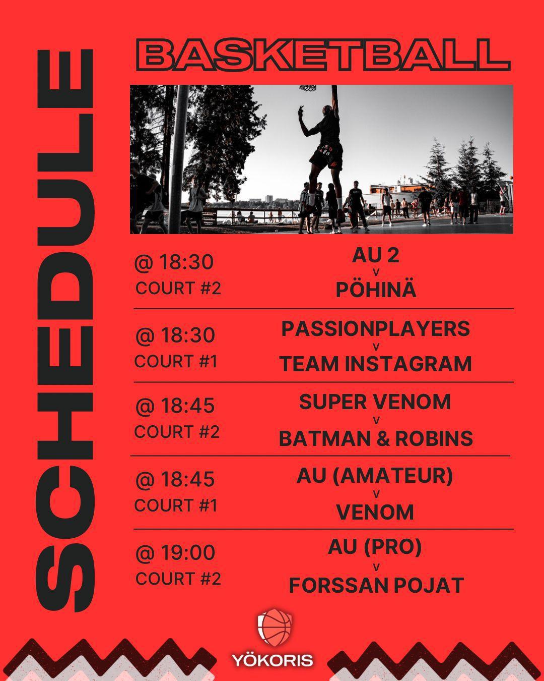 Basketball Schedule/games