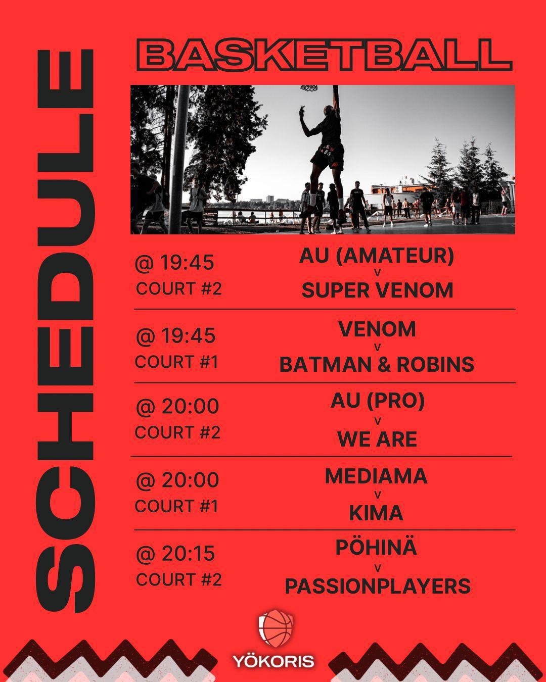 Basketball Schedule/games