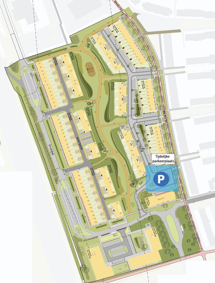 Opbreken huidige parkeerplaats Citroengras Opbreken huidige parkeerplaats Citroengras