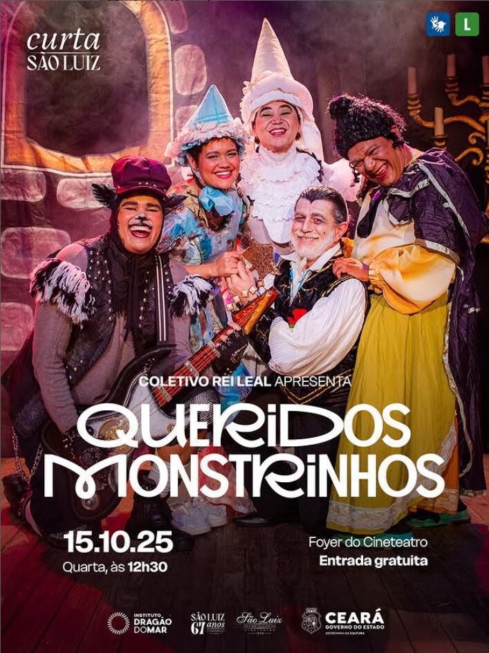 Espetáculo “Queridos Monstrinhos” leva humor e fantasia ao Cineteatro São Luiz