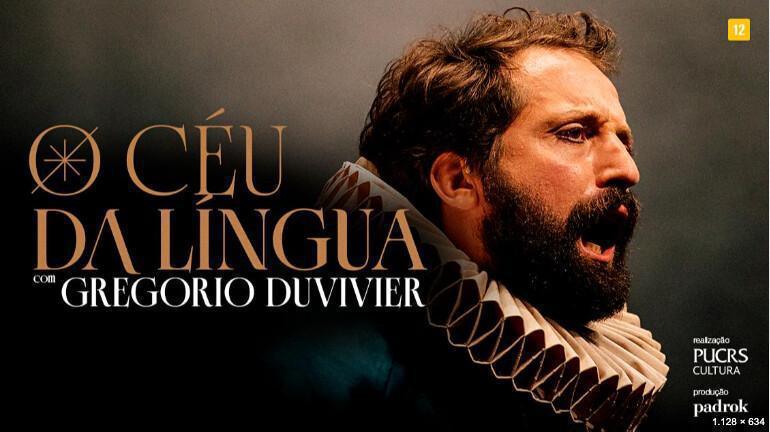 Gregório Duvivier chega ao Theatro José de Alencar com espetáculo que celebra a força da língua portuguesa Gregório Duvivier chega ao Theatro José de Alencar com espetáculo que celebra a força da língua portuguesa