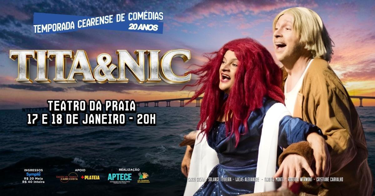 Tita & Nic celebra 28 anos em cartaz com sessões no Teatro da Praia Tita & Nic celebra 28 anos em cartaz com sessões no Teatro da Praia