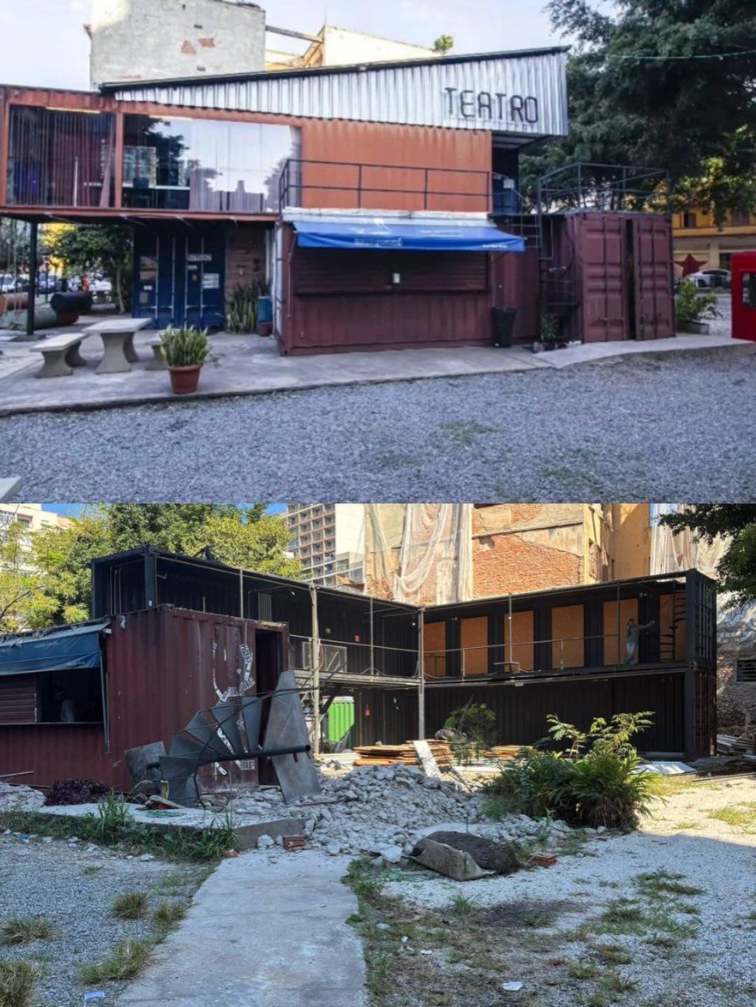 Prefeitura de São Paulo derruba Teatro de Contêiner e provoca reação nacional do setor cultural
