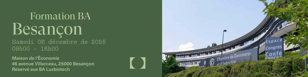 🇫🇷 Convention Régionale Luxbiotech — Besançon