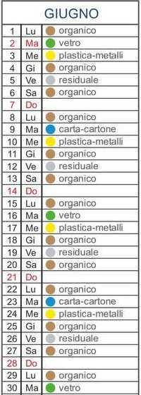 Calendario Utenze Domestiche