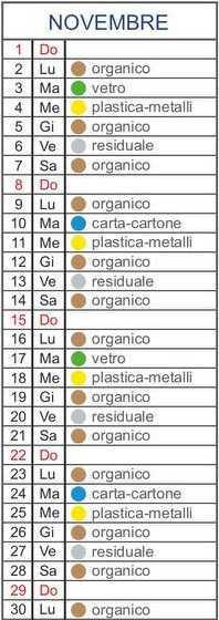 Calendario Utenze Domestiche