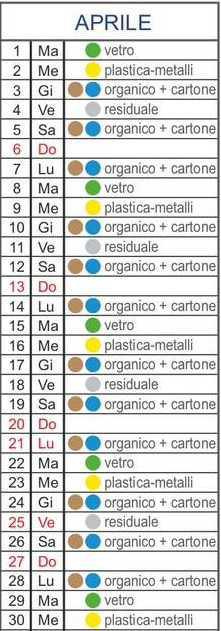 Calendario Utenze non Domestiche