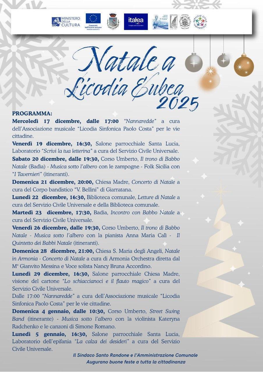 II trono di Babbo Natale - Musica sotto l'albero con la pianista Anna Maria Calì-Il Quintetto dei Babbi Natale (itineranti) - (inizio ore 19:30)