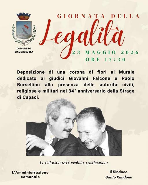 Giornata della Legalità (inizio ore 17:30)