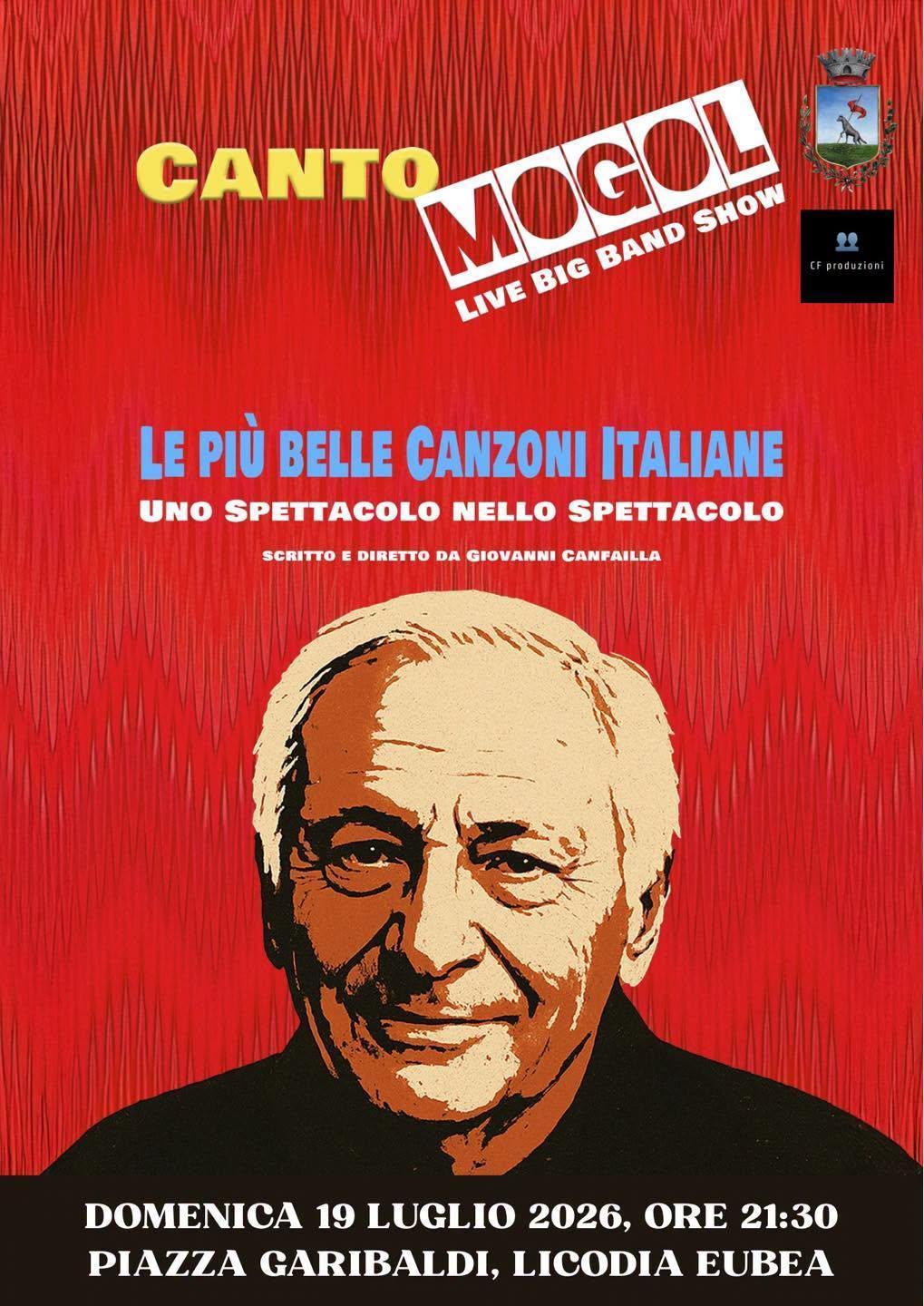 "Canto Mogol... e gli Altri". Omaggio alla musica italiana con Live Big Band Show (inizio ore 21.30)