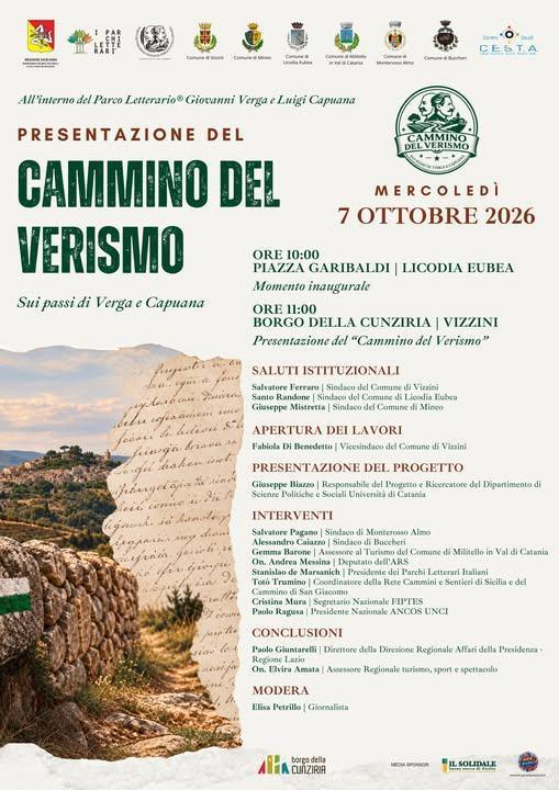 “Cammino del Verismo”: sui passi di Verga e Capuana (dalle ore 10:00)