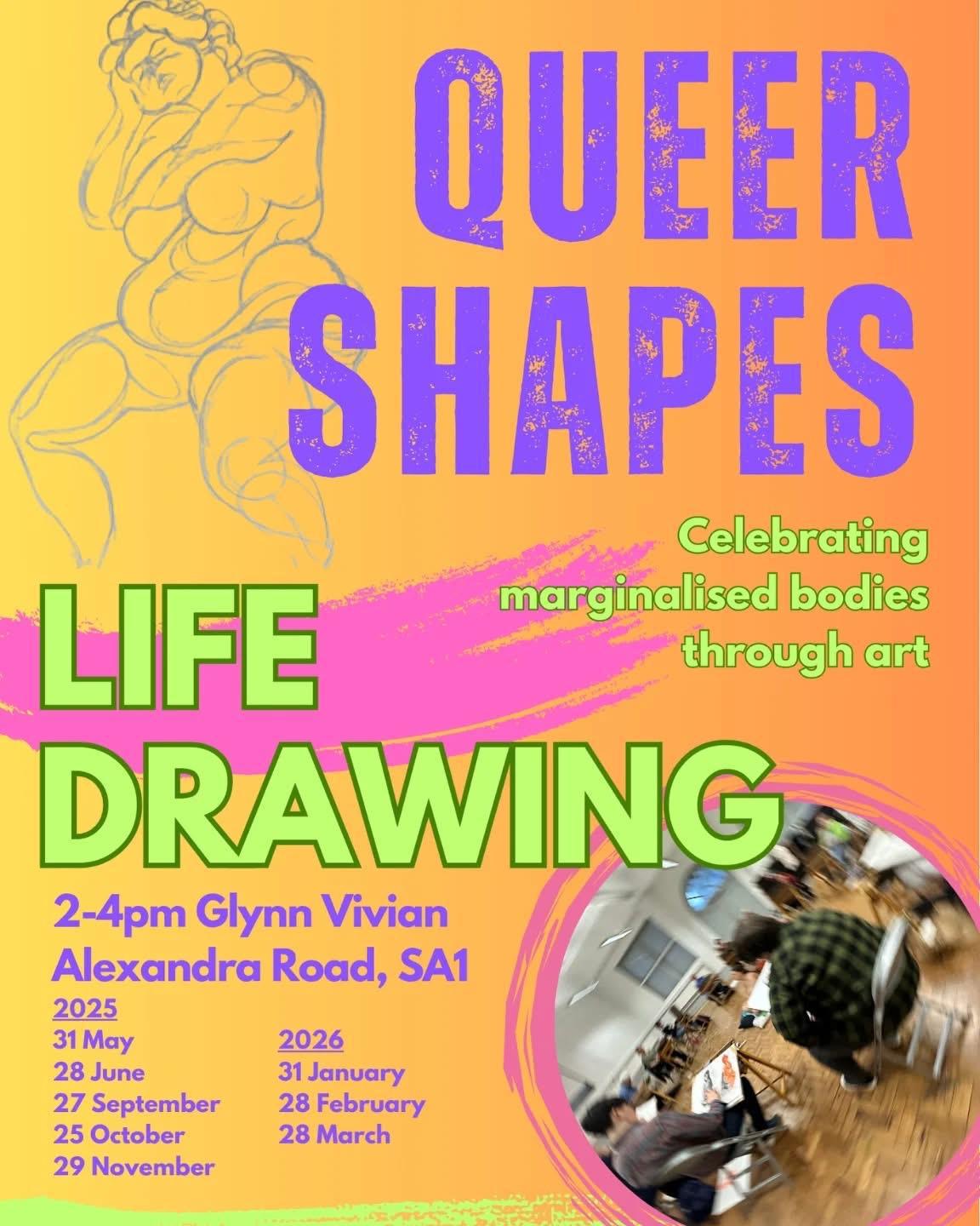 Queer Shapes Life Drawing @ Glynn Vivian