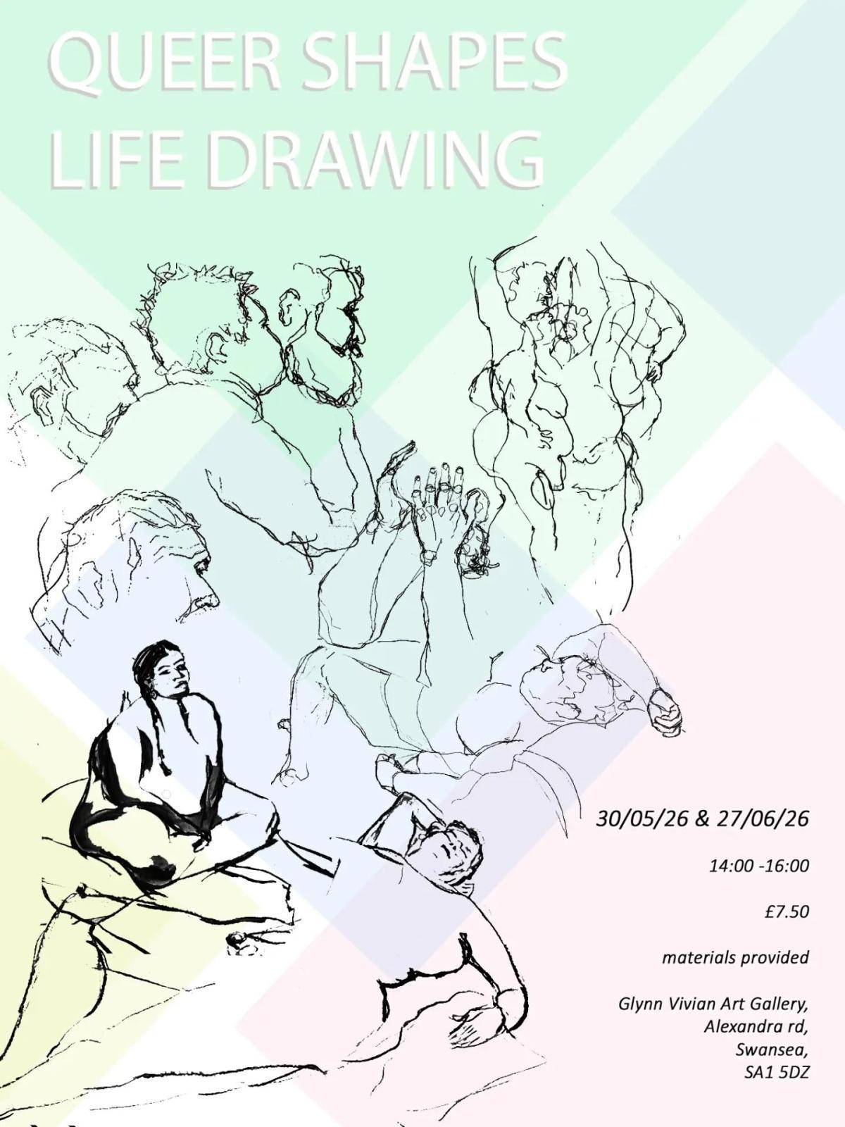 Queer Shapes Life Drawing @ Glynn Vivian Queer Shapes Life Drawing @ Glynn Vivian