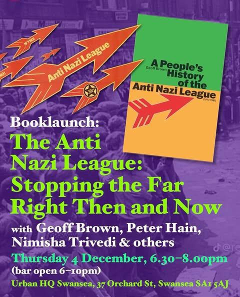The Anti Nazi League: Stopping the Far Right Then and Now Booklaunch @ Urban HQ