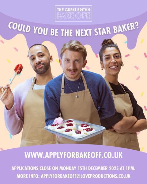 Apply for The Great British Bake Off Apply for The Great British Bake Off