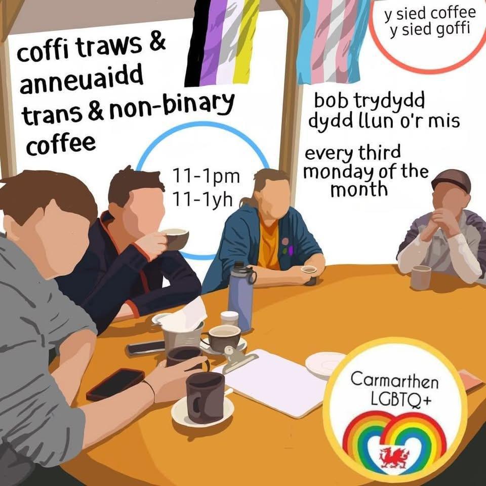 Enby & Trans Coffee Morning @ Y Sied Goffi Enby & Trans Coffee Morning @ Y Sied Goffi