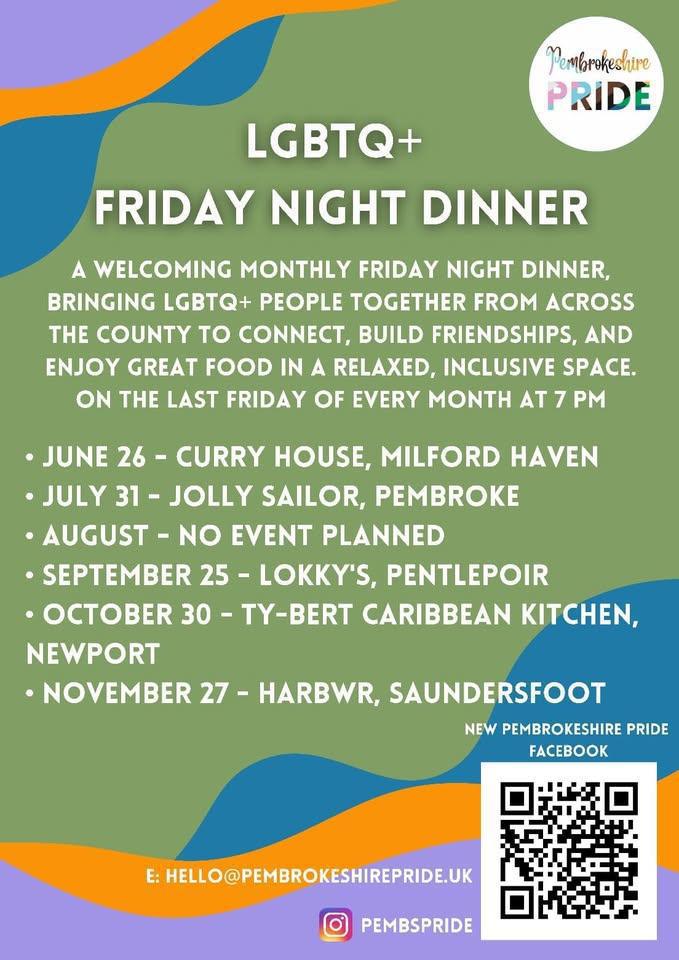 Pembs Pride Friday Night Dinner @ Milford Curry House