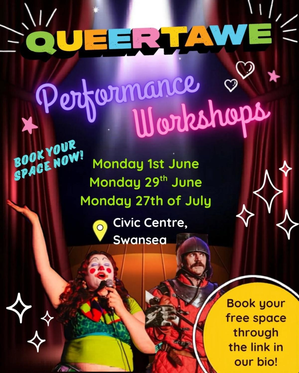 Queertawe Performance Workshop @ Swansea Civic Centre