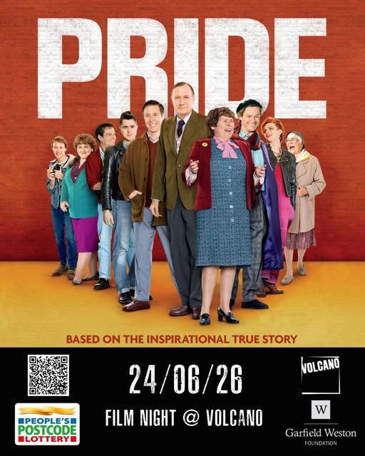 Film Night present Pride @ Volcano, Swansea Film Night present Pride @ Volcano, Swansea