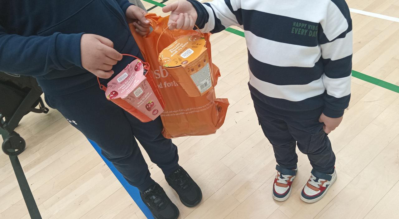 Donated pots to grow vegetables and fruit