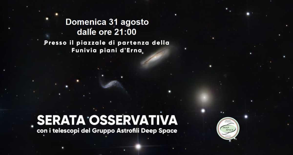 Osservazione astronomica dal parcheggio della funivia per i Piani d'Erna