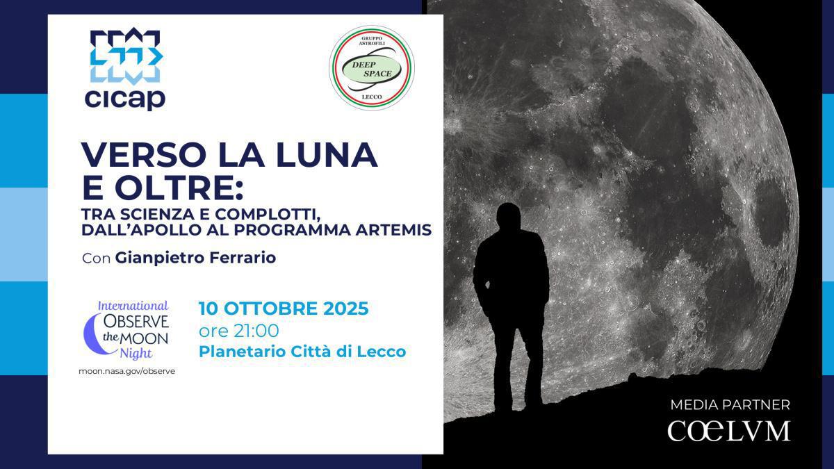 EVENTO SPECIALE in collaborazione con CICAP-UAI: "Stregati dalla Luna" 