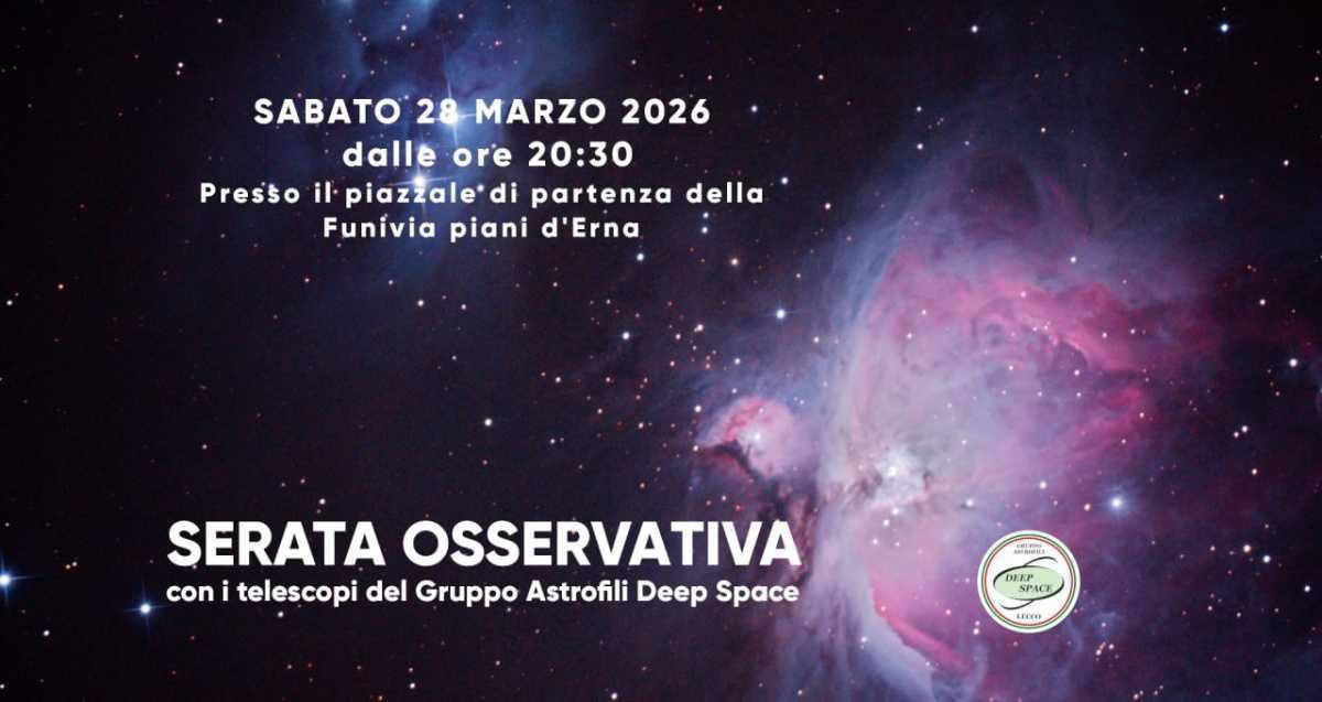 Osservazione astronomica dal parcheggio della funivia per i Piani d'Erna Osservazione astronomica dal parcheggio della funivia per i Piani d'Erna