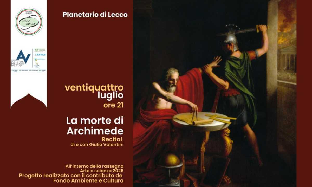 EVENTO SPECIALE - ARTE e SCIENZA “La morte di Archimede”
