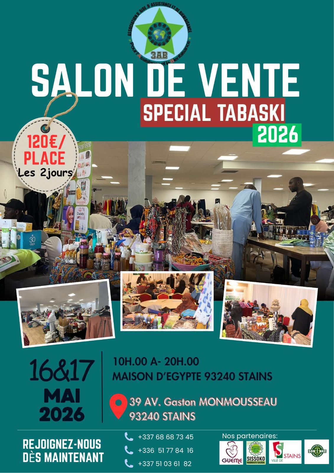 SALON DE VENTE SPÉCIAL TABASKI 2026 : L’ÉVÉNEMENT COMMERCIAL À NE PAS MANQUER ! 