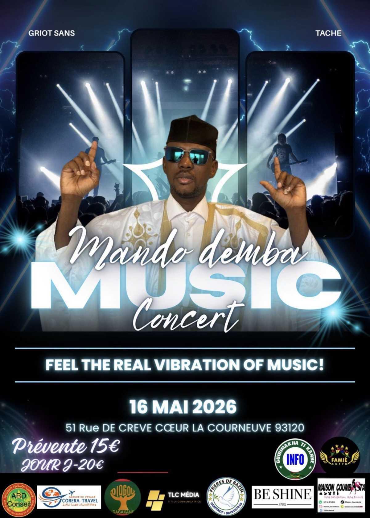 MANDO DEMBA EN CONCERT À LA COURNEUVE MANDO DEMBA EN CONCERT À LA COURNEUVE