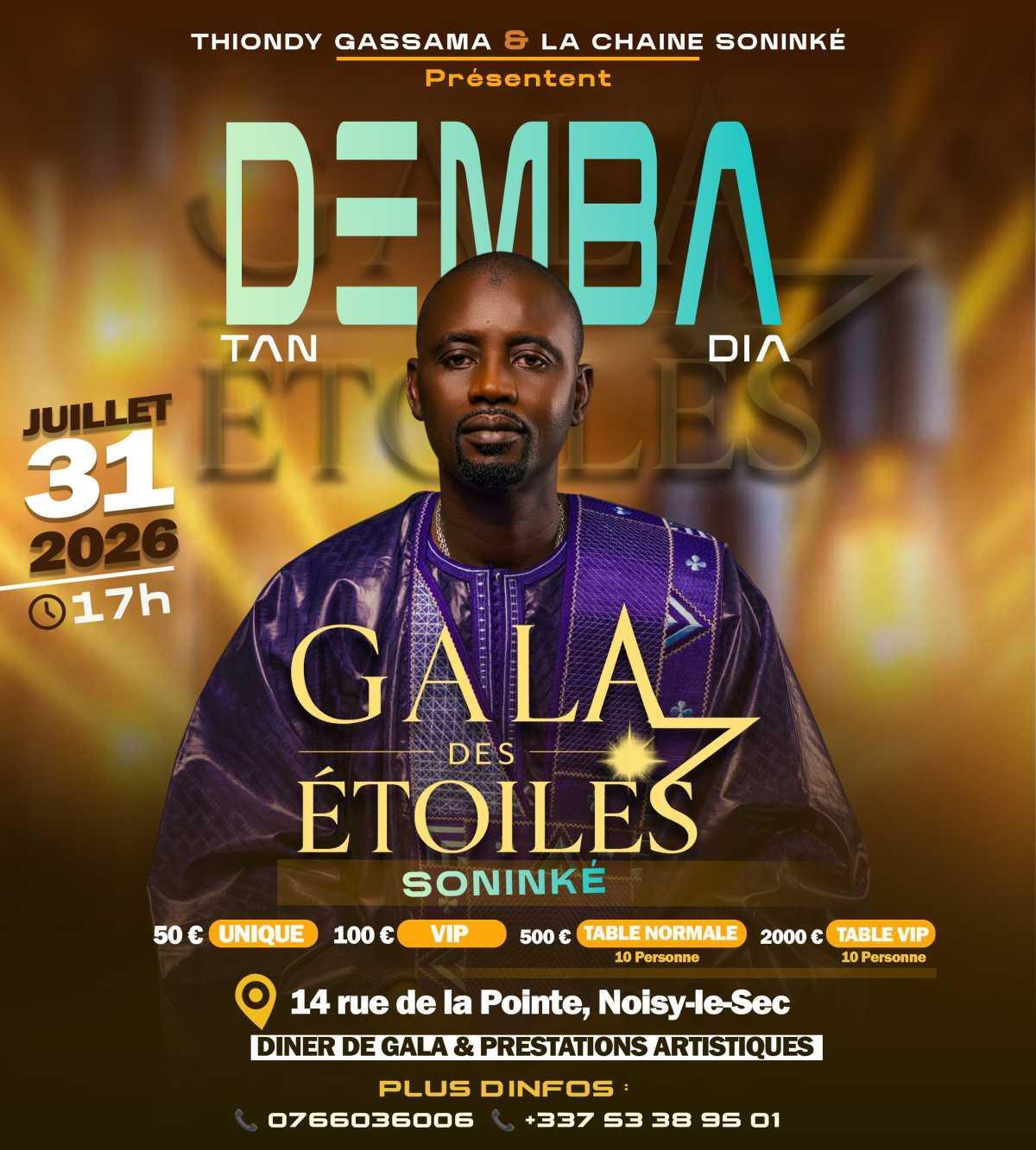 Gala des Étoiles Soninké : une première édition placée sous le signe de l’excellence et du rayonnement culturel Gala des Étoiles Soninké : une première édition placée sous le signe de l’excellence et du rayonnement culturel
