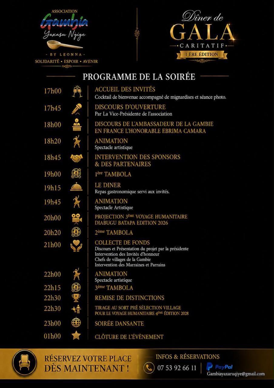 Garges-lès-Gonesse : un gala caritatif le 18 octobre pour une maternité en Gambie Garges-lès-Gonesse : un gala caritatif le 18 octobre pour une maternité en Gambie