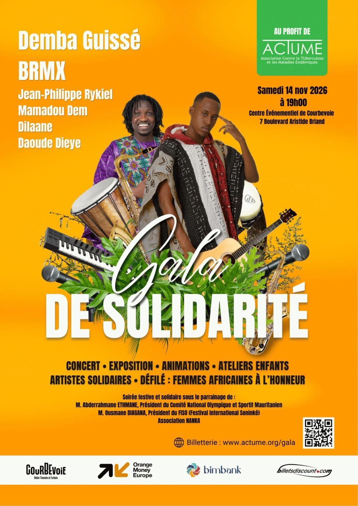 Courbevoie : un gala ACTUME le 14 novembre, avec Demba Guissé et BRMX Courbevoie : un gala ACTUME le 14 novembre, avec Demba Guissé et BRMX