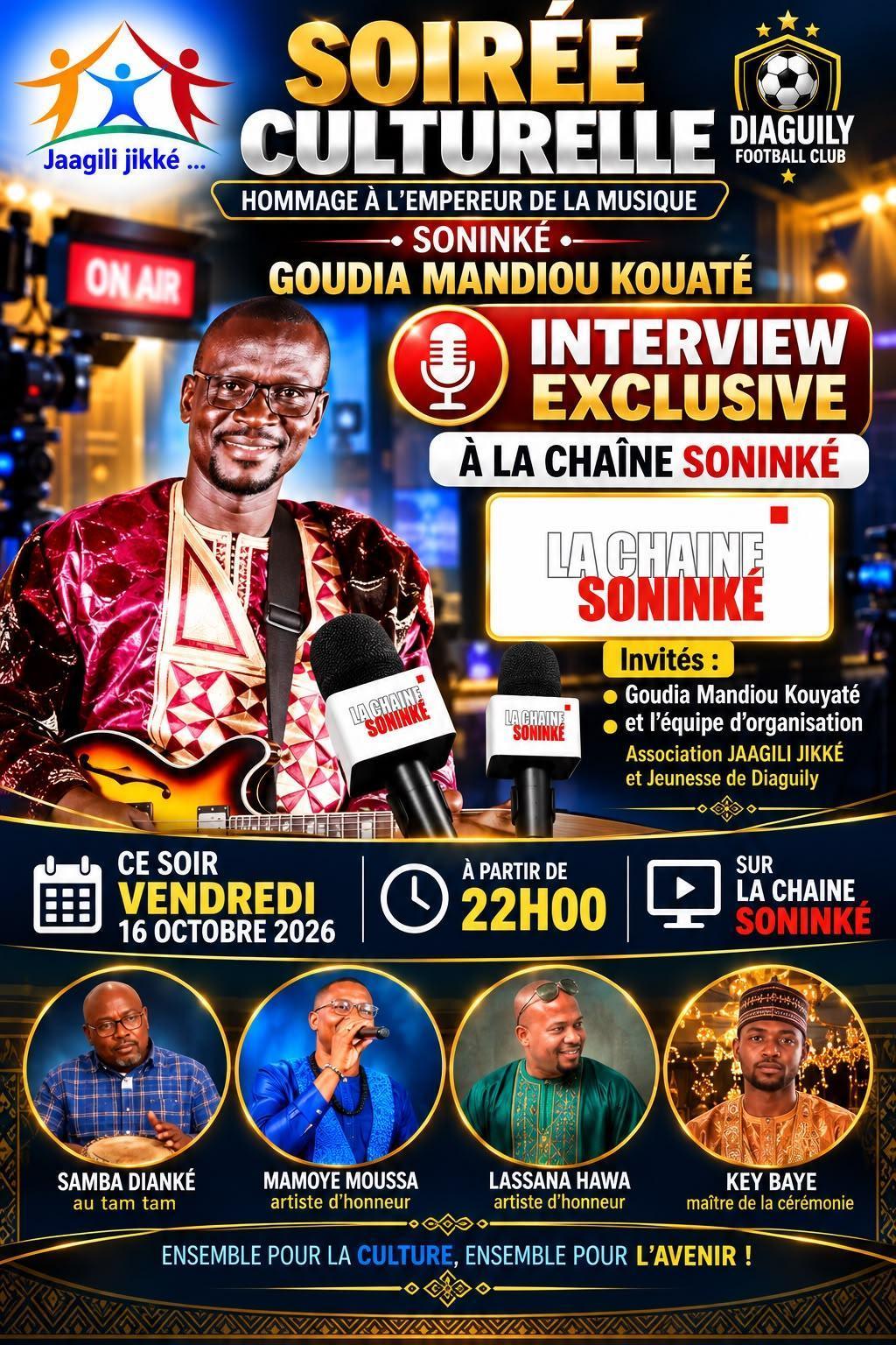 Soirée culturelle à Épinay-sur-Seine : hommage à Goudia Mandiou Kouaté, l'empereur de la musique soninké