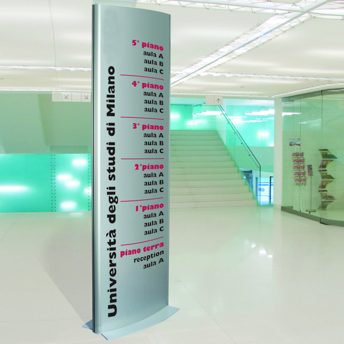 Totem da Terra per Interni con Superficie Convessa Totem da Terra per Interni con Superficie Convessa