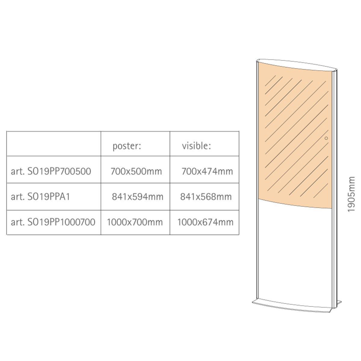 Totem da Terra con Tasca Portamanifesti Totem da Terra con Tasca Portamanifesti