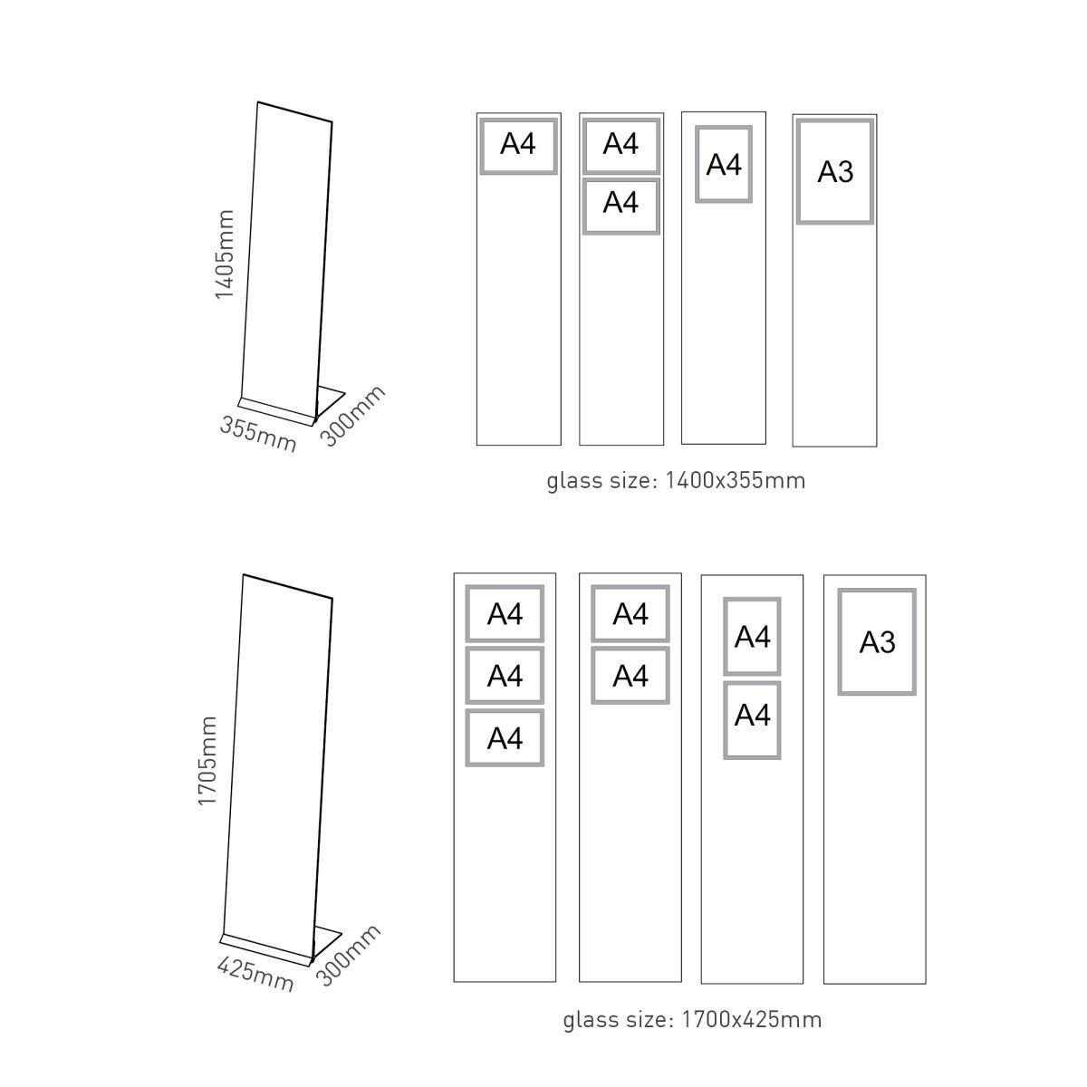 Portainformazioni in Vetro con Tasca Magnetica Portainformazioni in Vetro con Tasca Magnetica
