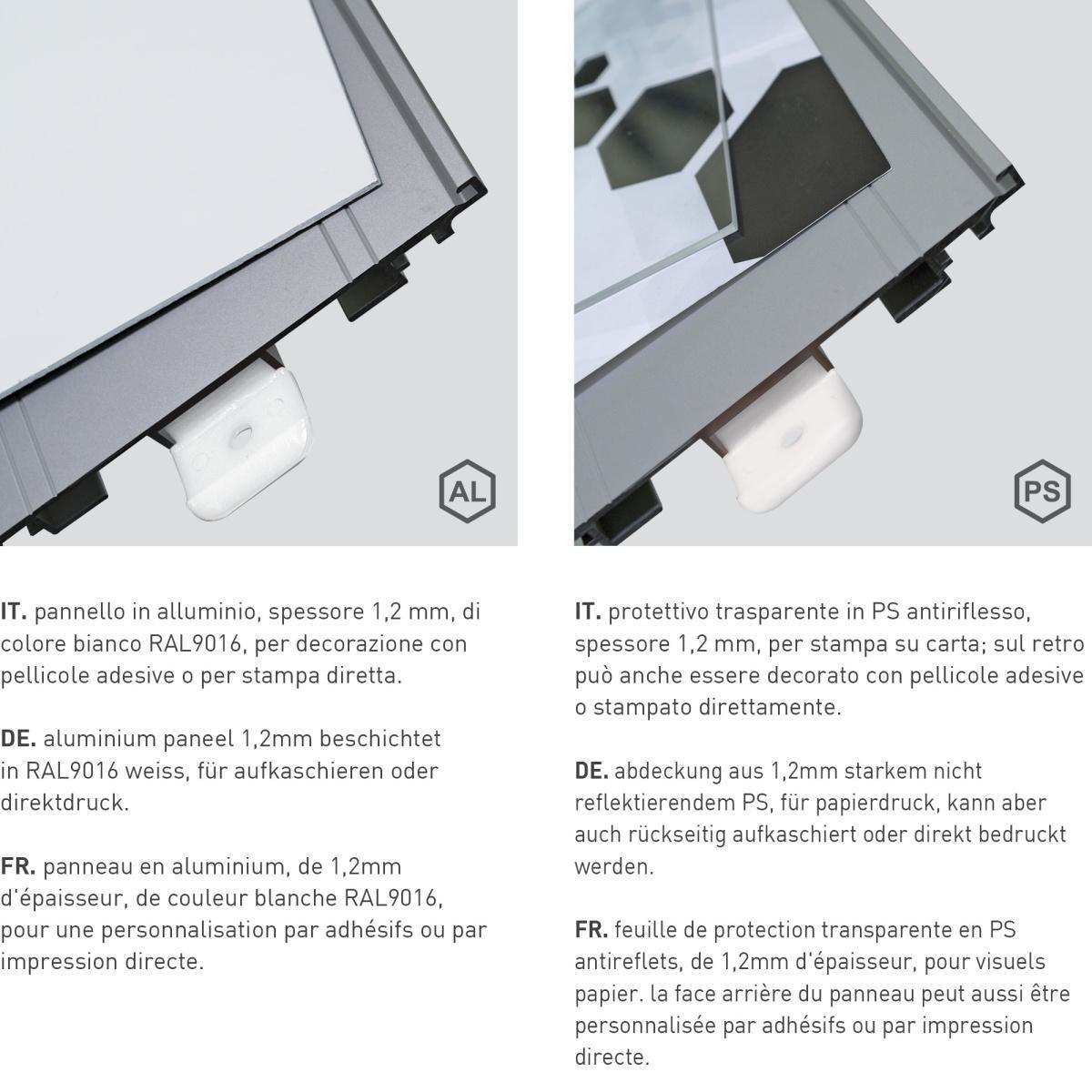Cartello Intercambiabile da Parete Cartello Intercambiabile da Parete