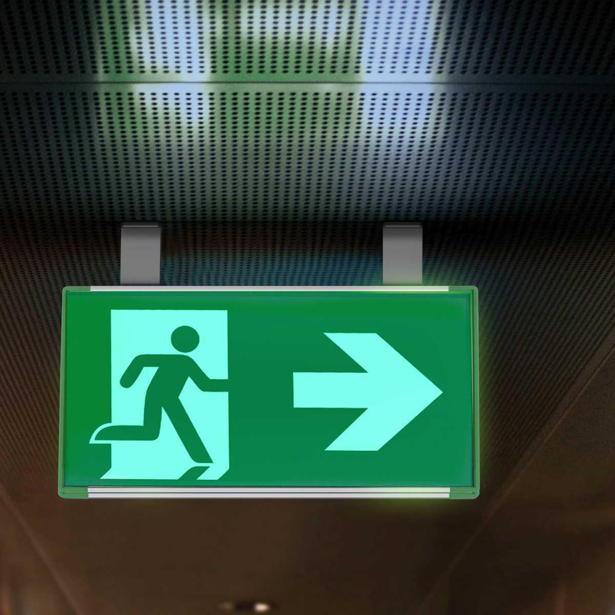 Segnaletica di Sicurezza Luminescente Rettangolo Segnaletica di Sicurezza Luminescente Rettangolo