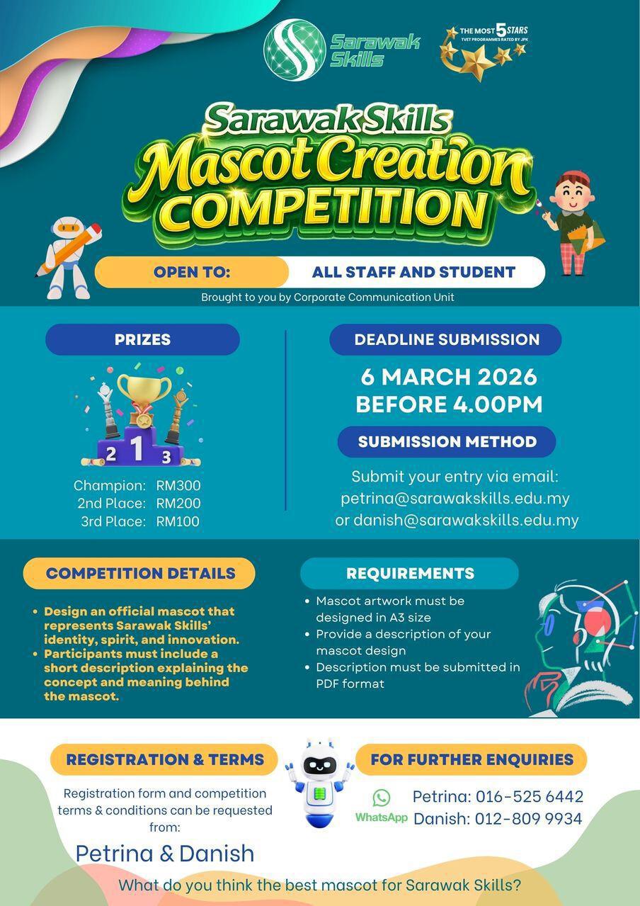 Sarawak Skills Mascot Creation Competition Sarawak Skills Mascot Creation Competition